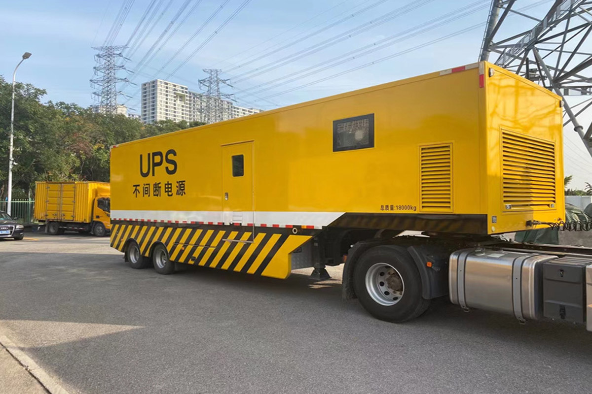 广丰发电机租赁施工现场